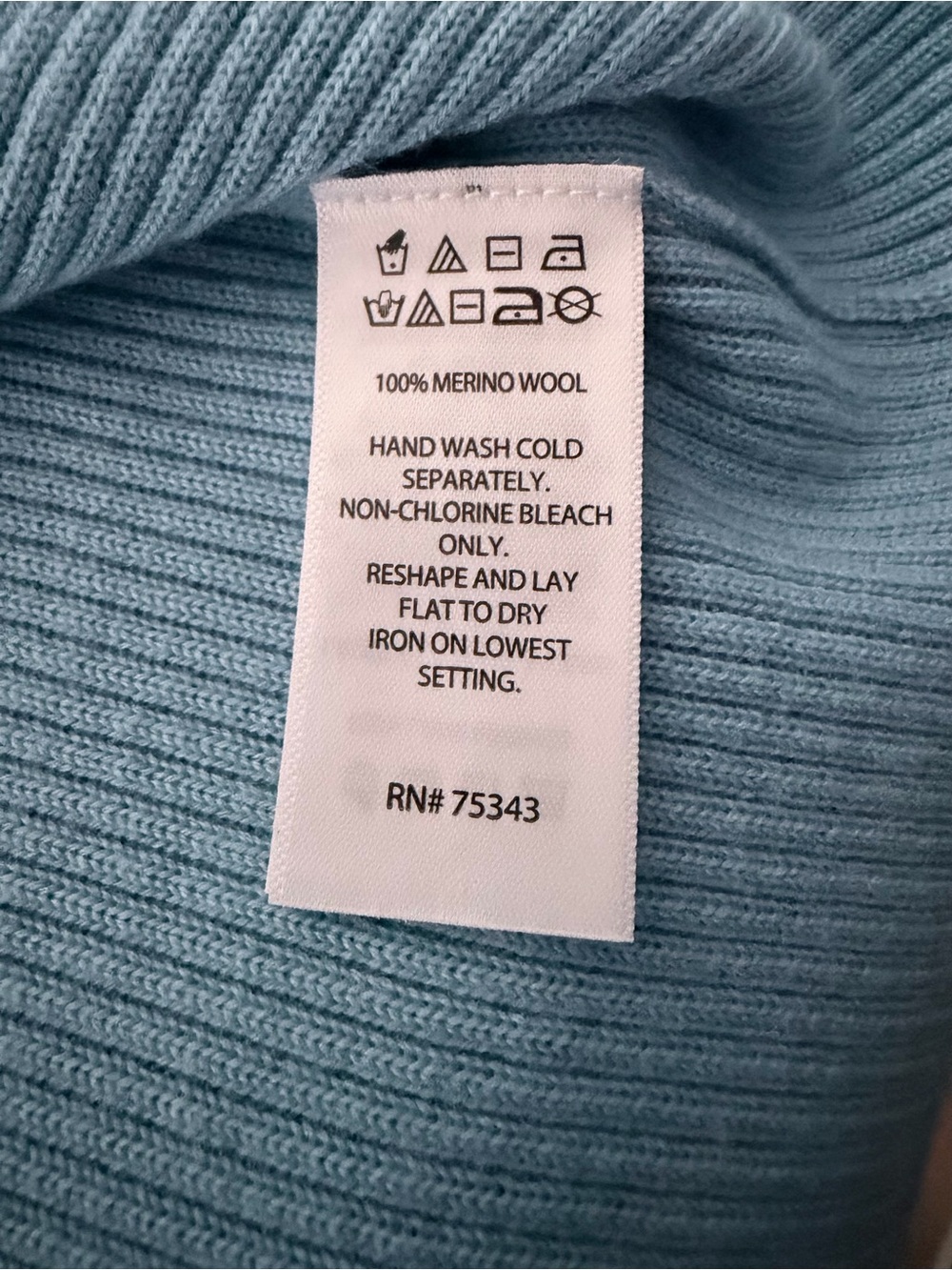 JOIE SKY BLUE RIBBED MERINO WOOL CARDIGAN SIZE S- TAGS ON NEW - Picture 3 of 9
